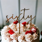 Sixty Cake Topper - Cake Topper