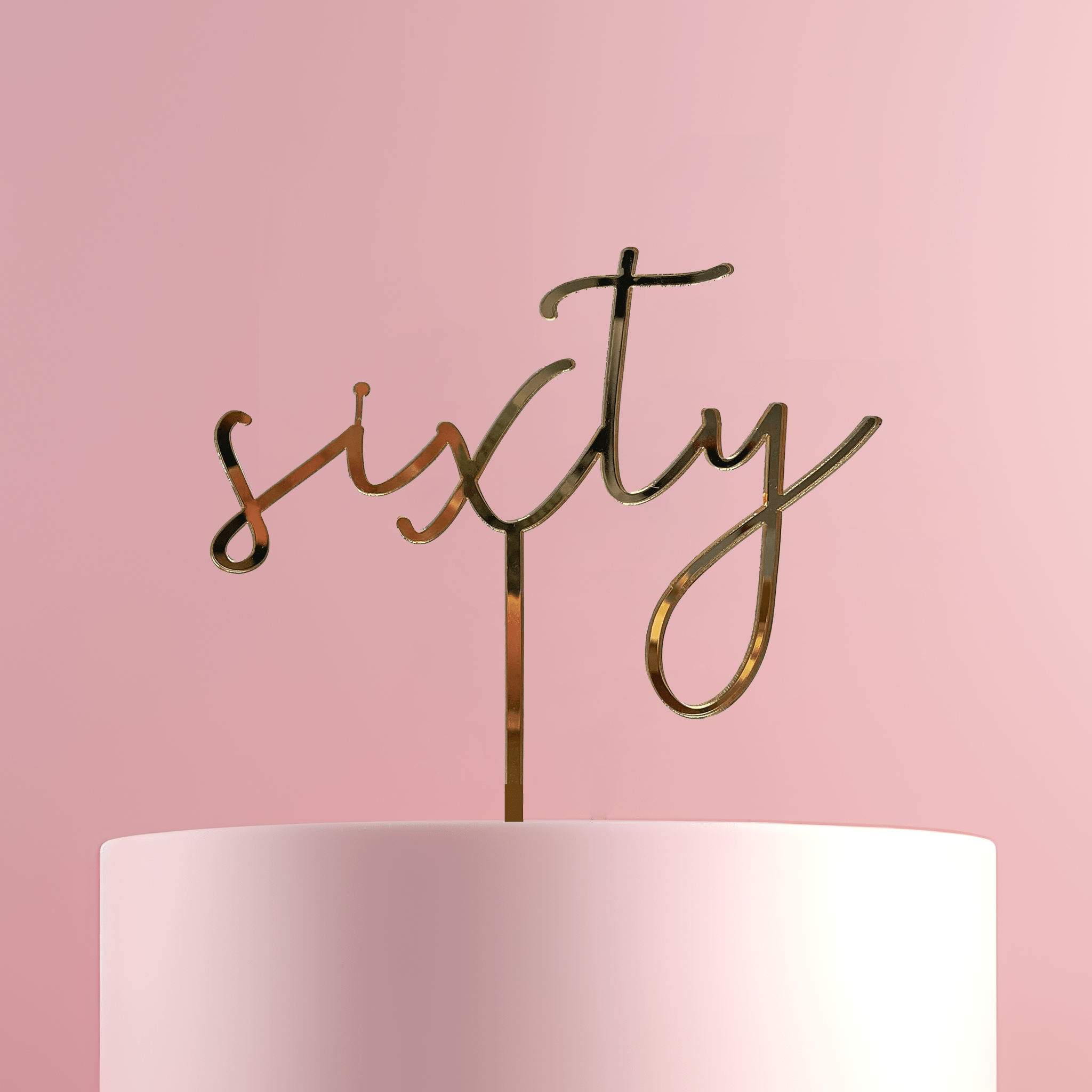 Sixty Cake Topper - Cake Topper