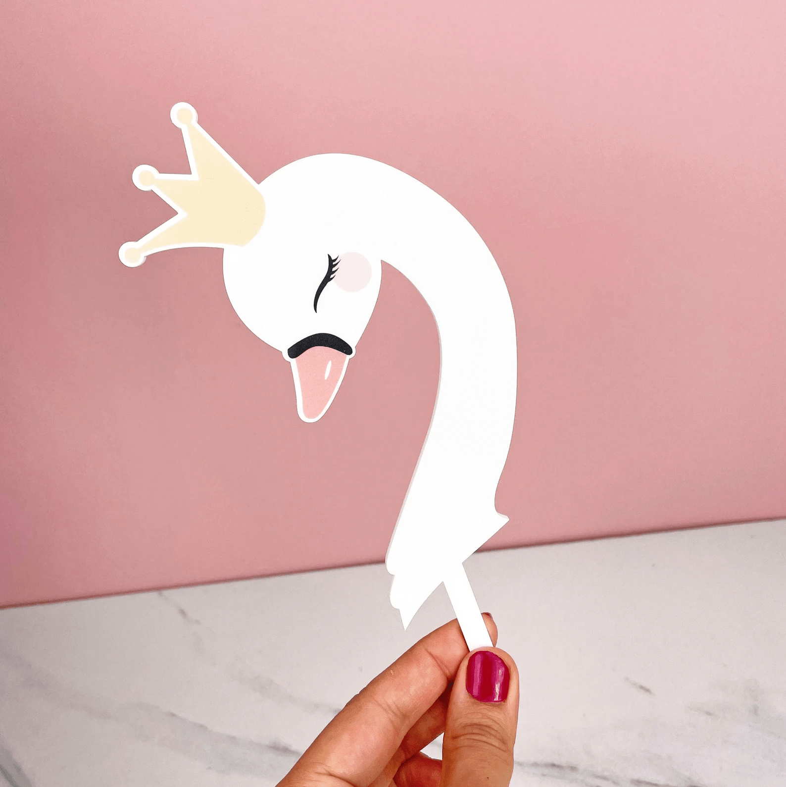 Swan Cake Topper - Cake Topper