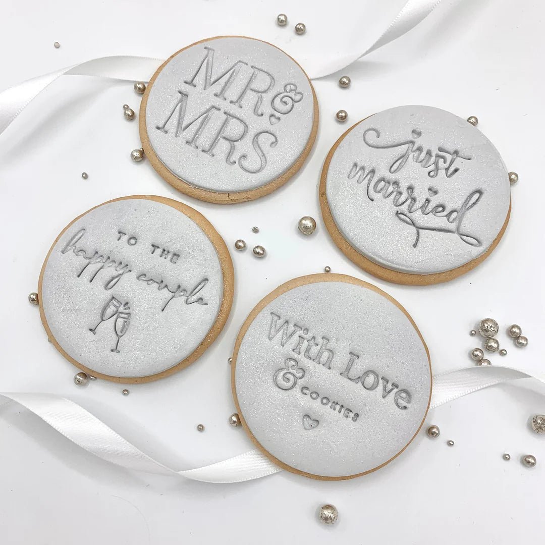 To The Happy Couple - Fondant Embosser Stamp - Cookie Stamp