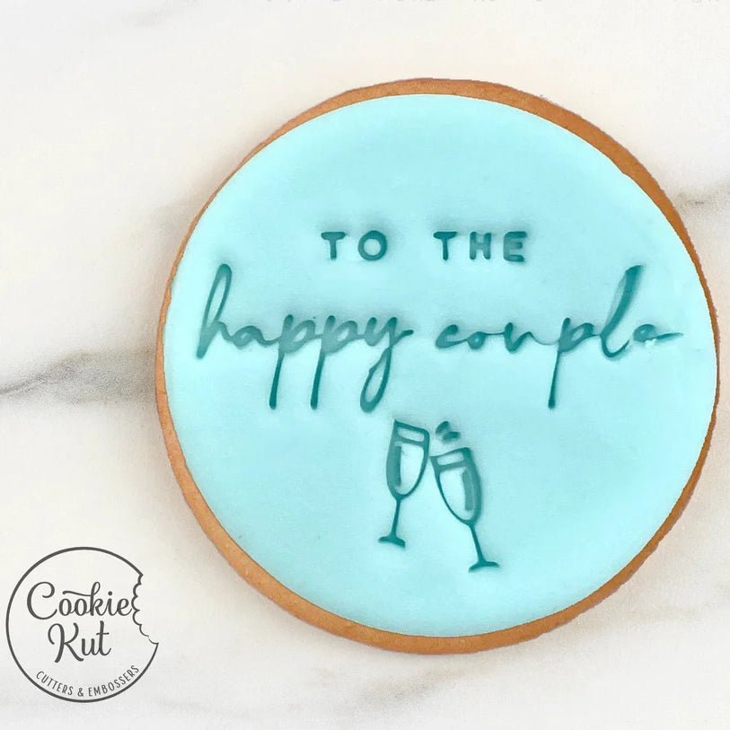 To The Happy Couple - Fondant Embosser Stamp - Cookie Stamp