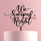 We Swiped Right, Wedding Cake Topper - Cake Topper